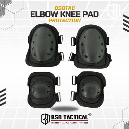 Kneepad Elbow Set Tactical Outdood Pad SWAT Style
