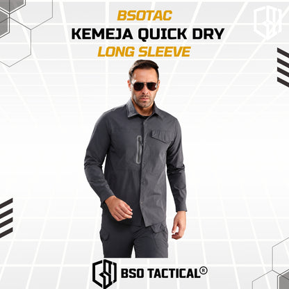 Kemeja Parasut Tactical Quick Dry Combat Long Sleeve Shirt Outdoor Casual Pria