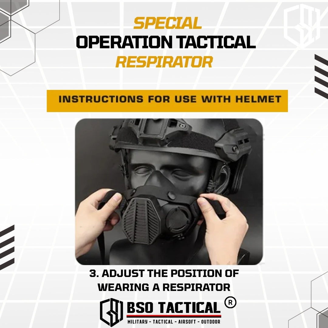 SOTR Style Tactical Mask Breather Hepa Filter Function Special Respirator