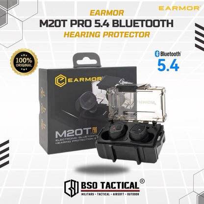 Earmor M20T PRO 5.4 Bluetooth Electronic Earplugs Hearing Protection ORIGINAL Earbuds Earphone Wireless Green Tws Headset