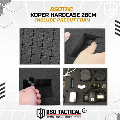 Koper Hardcase 28cm Multifungsi Include Busa Precut Foam Hard Plastic
