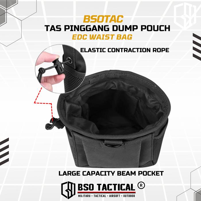 Tas Pinggang Dump Pouch Tactical Outdoor Multifunction Waist Bag EDC