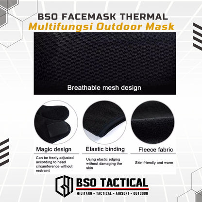 BSO Multifunctional Thermal Face Mask Outdoor Breathable Half Face Mask