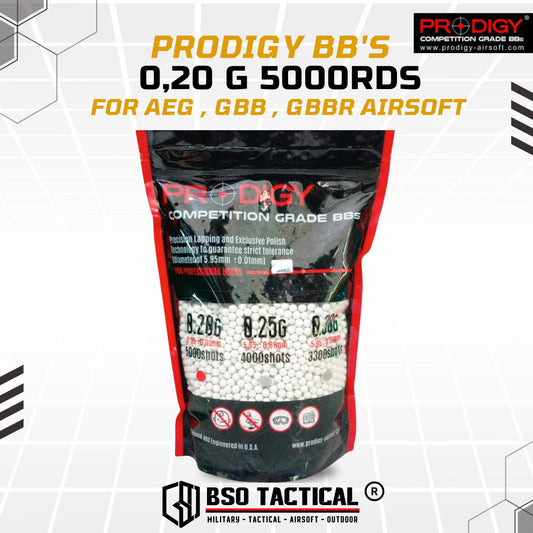 Prodigy Airsoft Competition BB's 6mm 0.20/0,20/0.2/0,2 5000 BB ORI