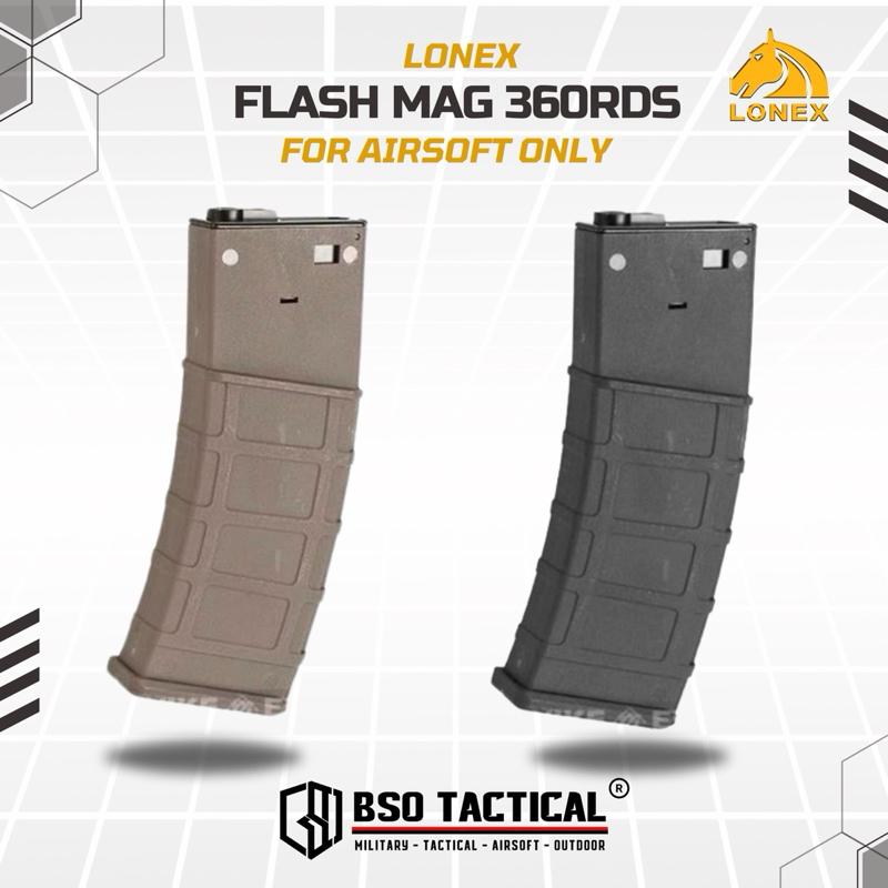 Lonex Mag Tarik 360 Rounds Metal Flash Mag High Cap