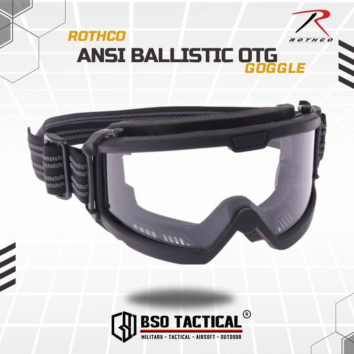 Goggle Tactical Rothco OTG ANSI Thick Goggles Wide Frame Safety Eye Protection