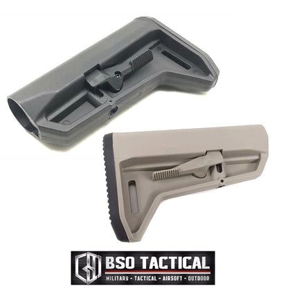 BD Tactical Popor SL Style For Airsoft AEG GBBR WGB Polymer Buttstock