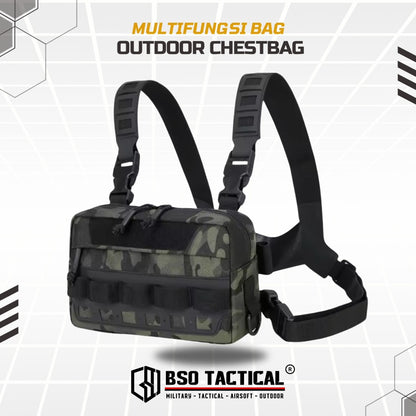 Tas Dada Tactical Chest Bag Multifungdi EDC Fishing Cycling Outdoor Multi Strap Portable
