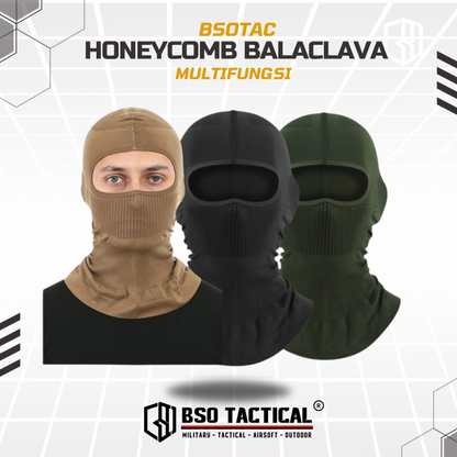 Honeycomb Balaclava Full Face Mask Breathable for Outdoor Motorcycle