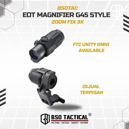G45 5x Magnifier Sight with STS Mount Picatinny Rail CNC