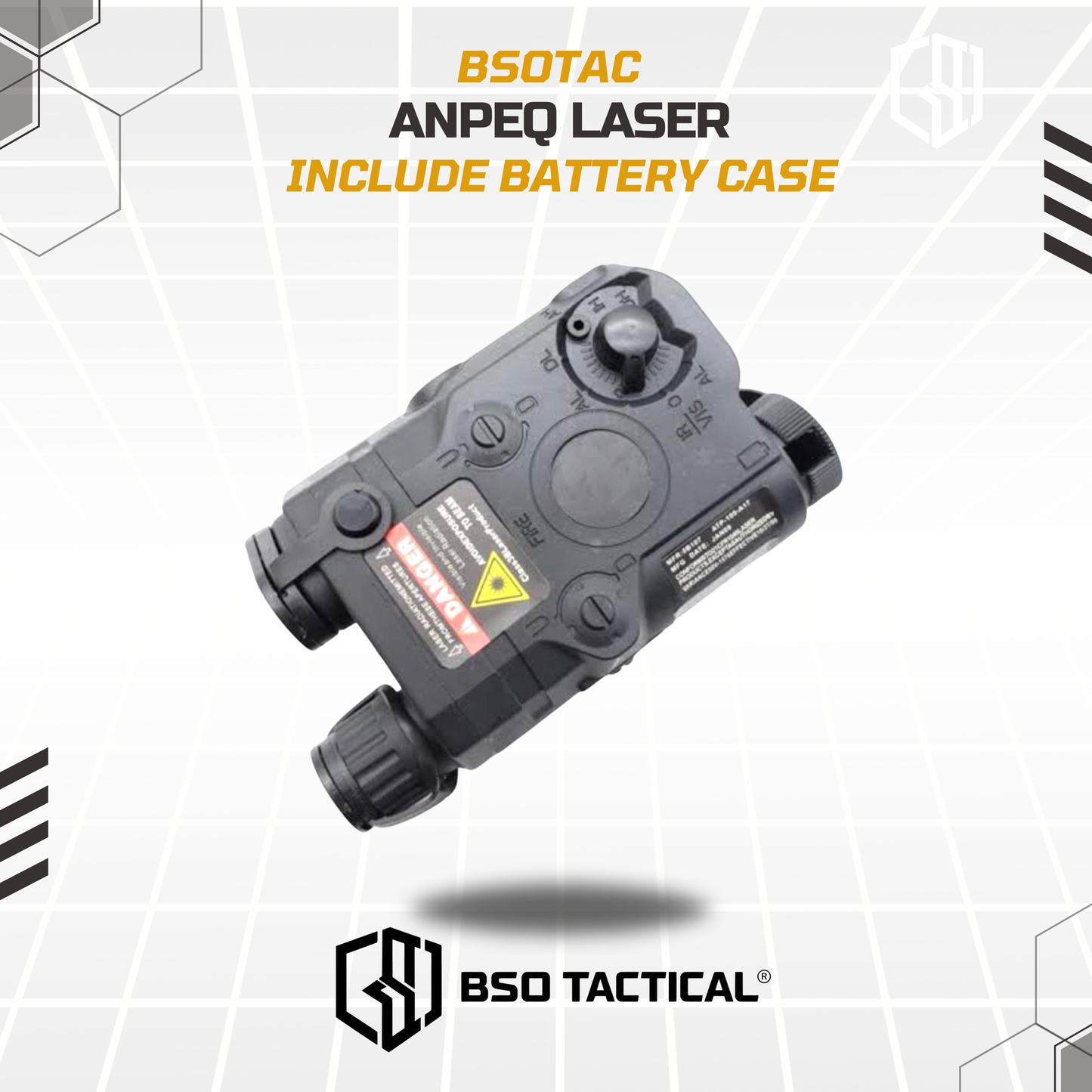 ANPEQ15 Style Red Laser with Battery Box Polymer