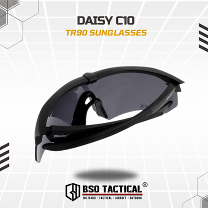 Kacamata Outdoor Daisy C10 Tactical Sun Glasses TR90 Frame 3 Lens