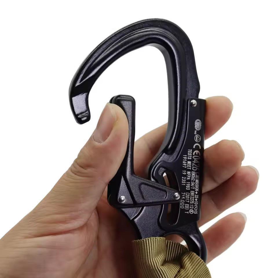 Tali Elastic Cord Retention Lanyard Tactical Quick Release Alumunium Buckle