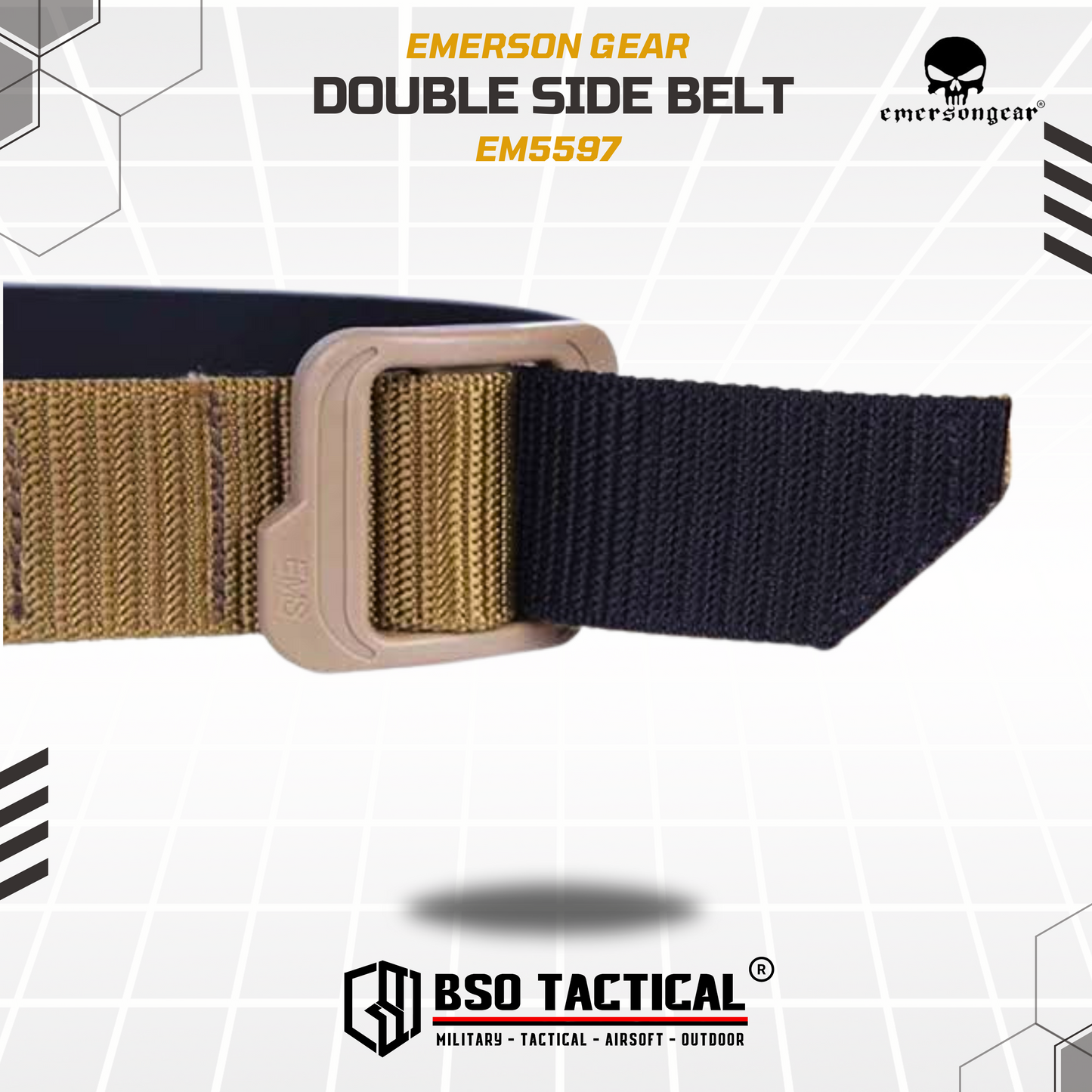 Emerson Gear Double Side Belt Ikat Pinggang Tactical Outdoor - EM5597