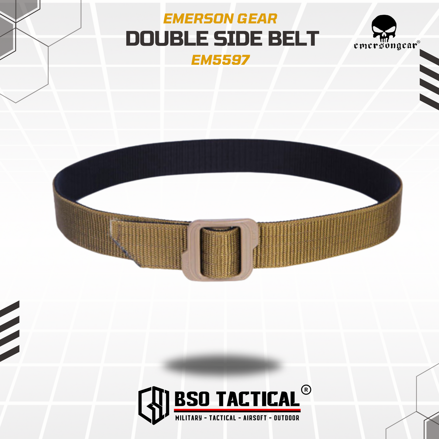 Emerson Gear Double Side Belt Ikat Pinggang Tactical Outdoor - EM5597