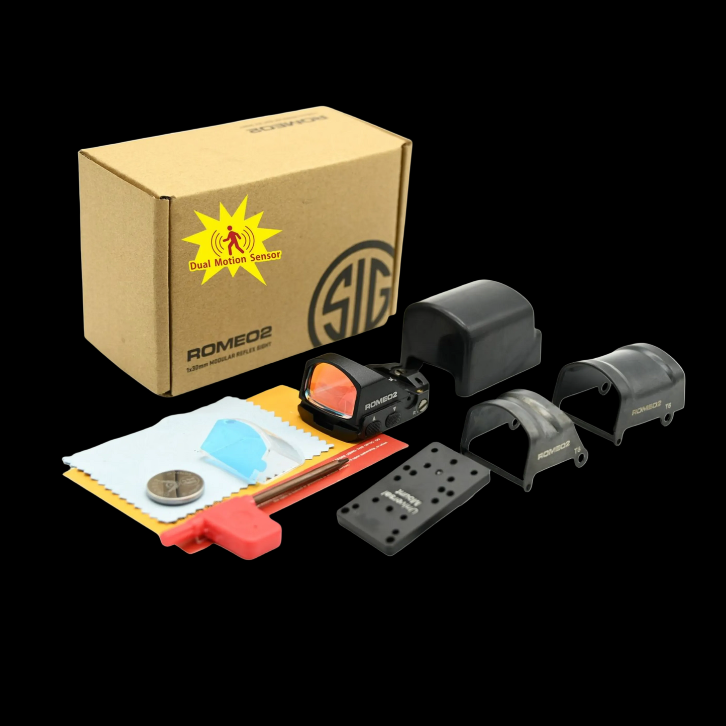 Romeo 2 Tactical Mini Red Dot Scope Sight 1x30mm Full Kit Metal