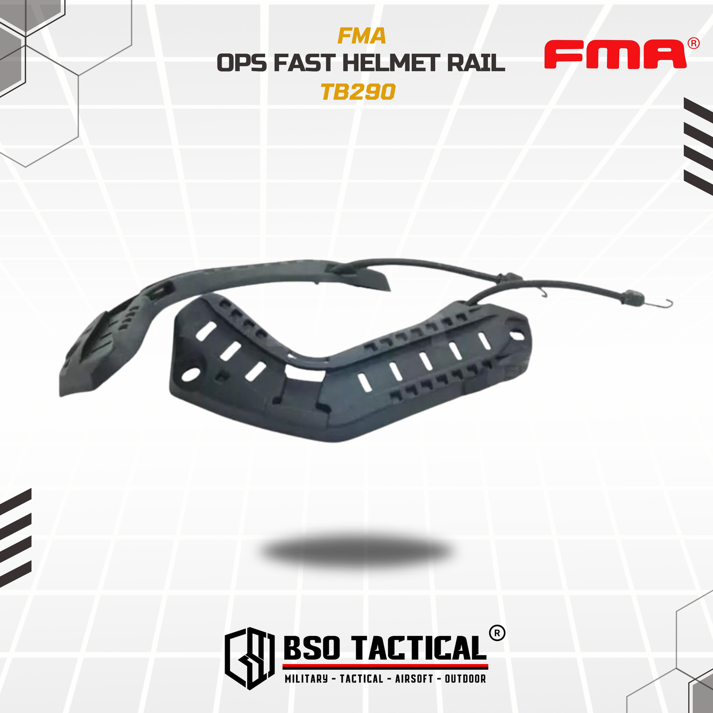 FMA OPS Fast Tactical Rail for Helmet PJ/MH/MICH ACH - TB290