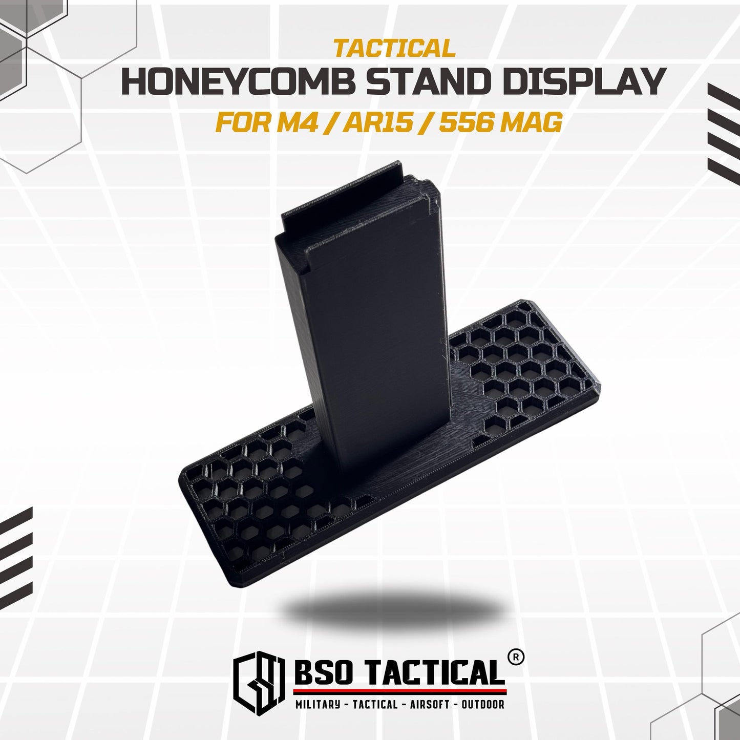 BSOTAC Honeycomb Tactical Mag Stand Display 556