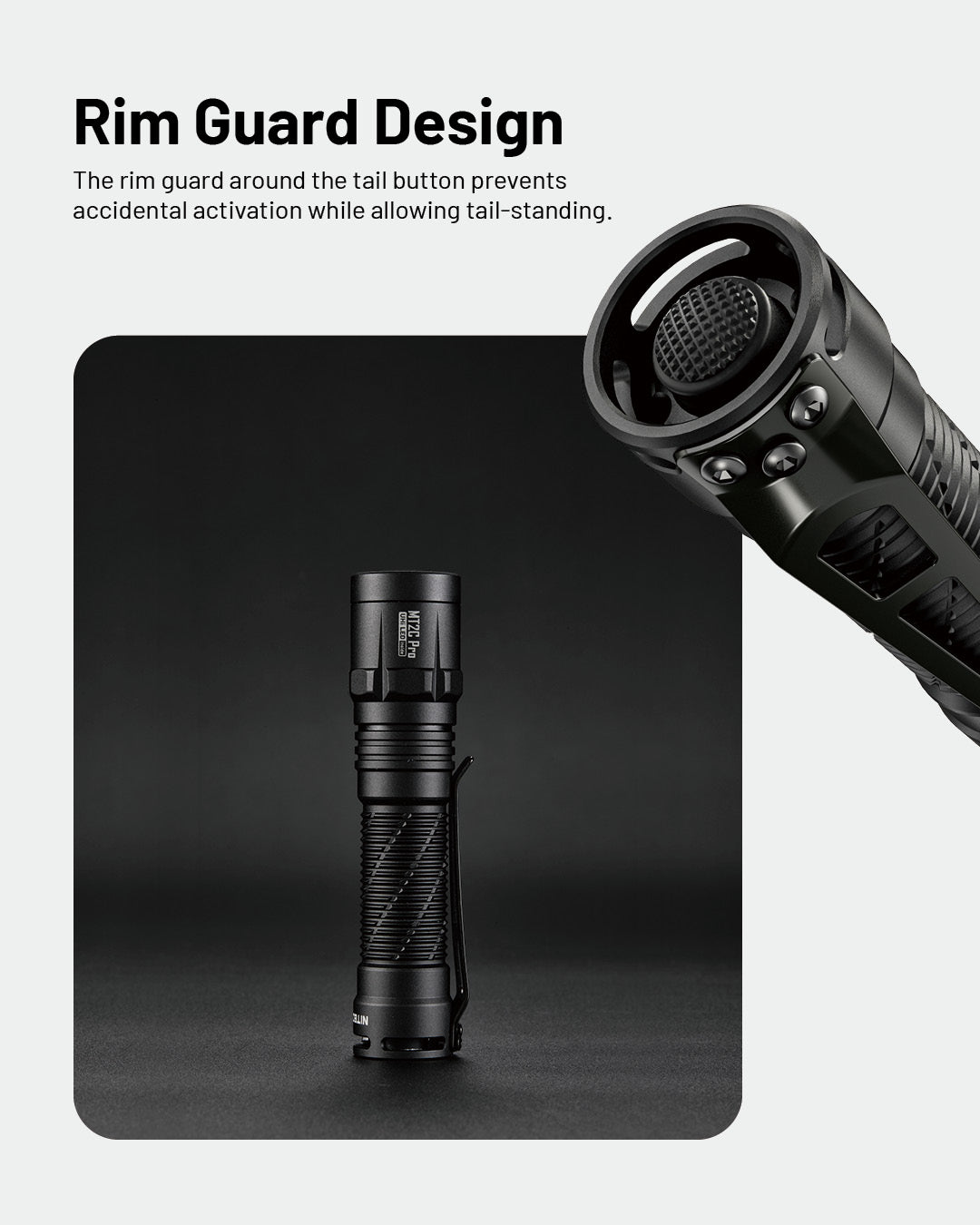 NITECORE MT2C PRO Senter LED Tactical Flashlight UHi 20 IP68 1800 Lumens Outdoor Flashlight Camping - ORIGINAL