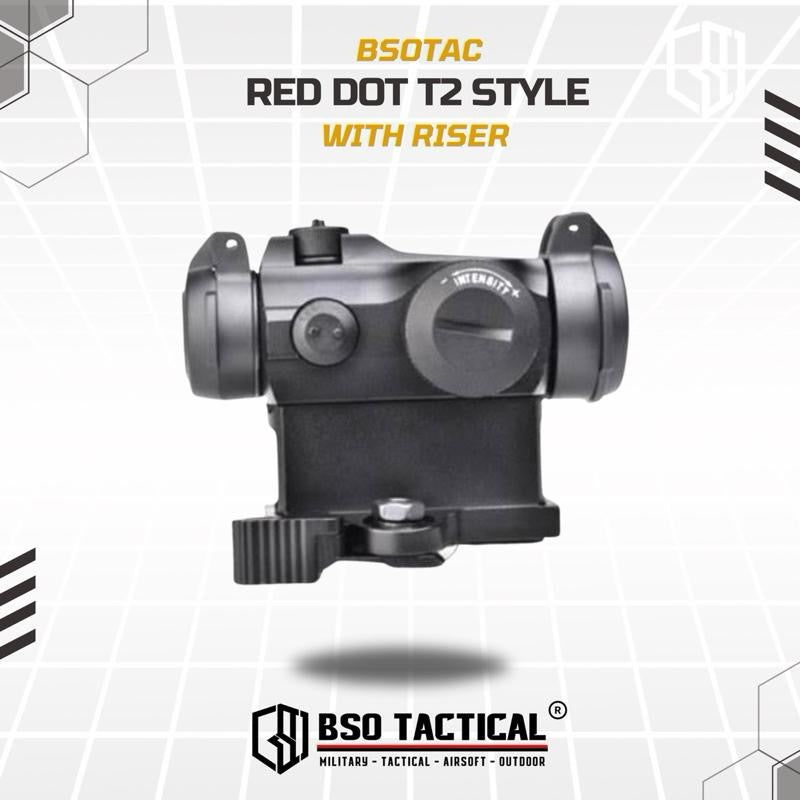 Red Dot Sight Tactical T2 Style QD Riser AEG GBBR Picatinny 20-22mm
