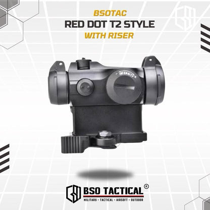 Red Dot Sight Tactical T2 Style QD Riser AEG GBBR Picatinny 20-22mm