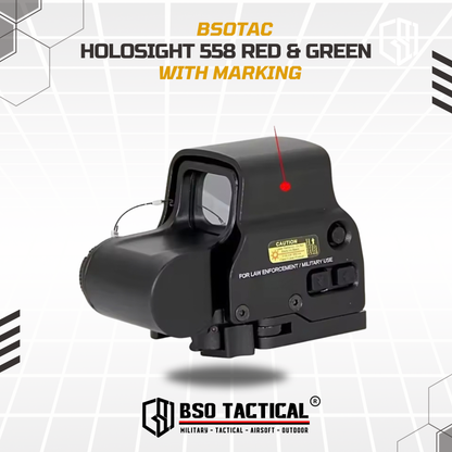 Holosight ET Style 558 XPS 3-2 Tactical Red Green Dot Scope Sight With Marking - Repro