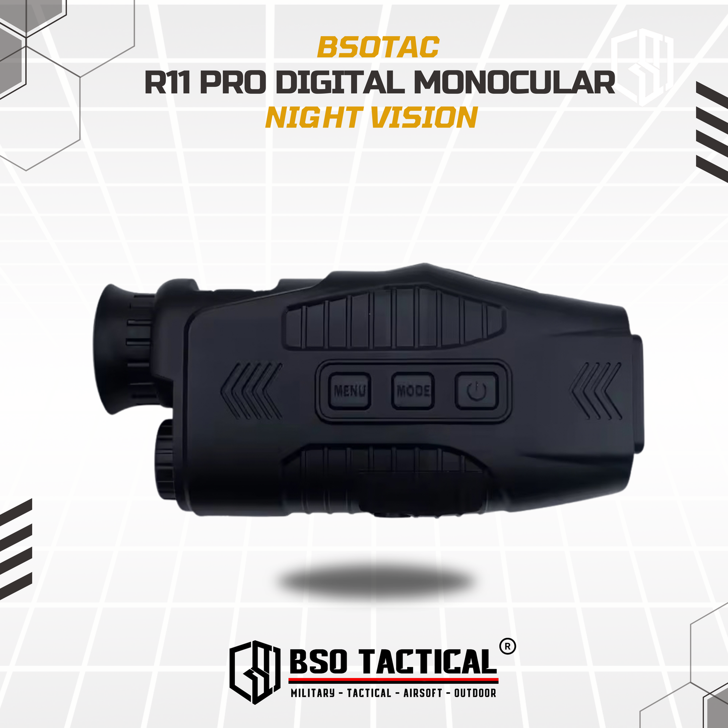Teropong Malam R11 Digital Monocular 10x Zoom 2.5K HD NV with IR for Outdoor Day Night Camping Hiking Hunting