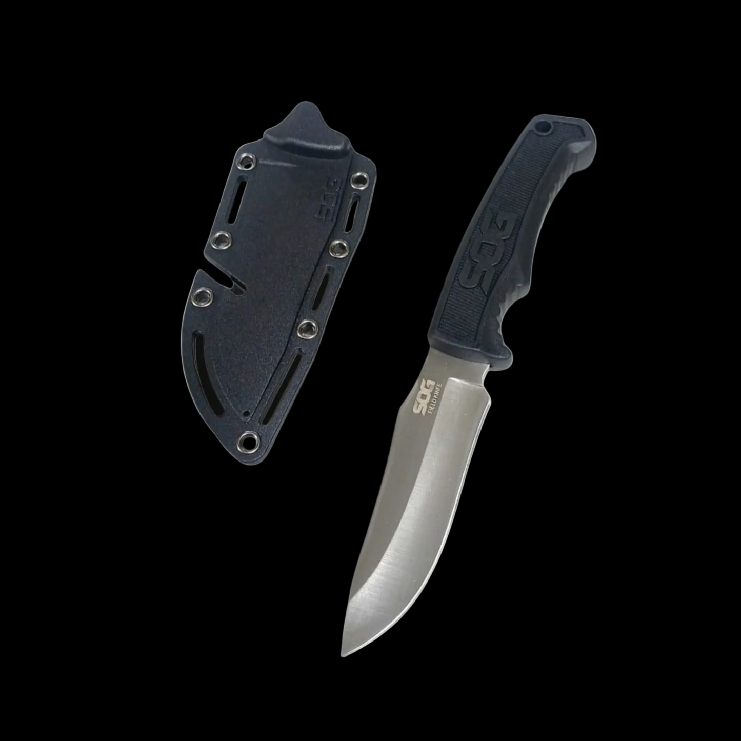 Pisau Hunting SOG with Kydex Sheath Outdoor Camping EDC Knife