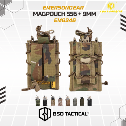 Emerson Gear Tactical Open Modular Double 556 9mm Mag Pouch Molle