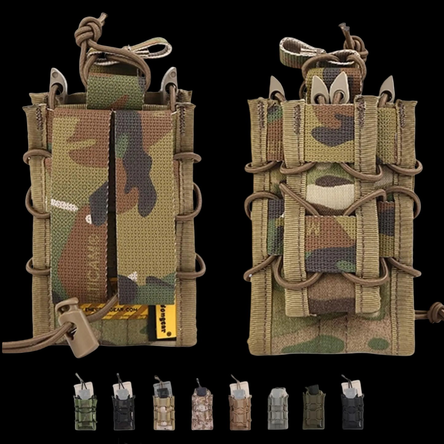 Emerson Gear Tactical Open Modular Double 556 9mm Mag Pouch Molle