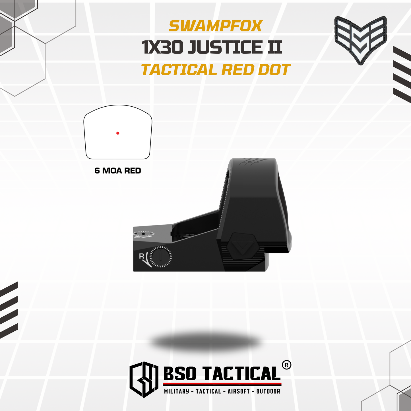 Swampfox JUSTICE II 1X30 Dot Sight