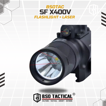SF X400V 500 LM Tactical LED Flashlight IR Light Combo Laser