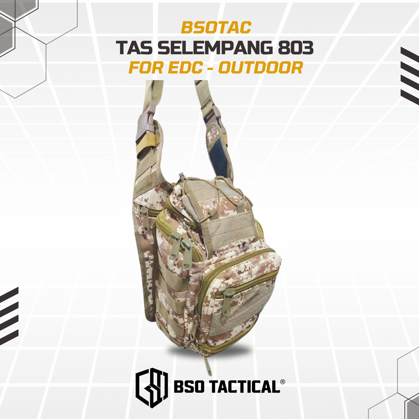 Tas Selempang Outdoor 803 EDC Bag Casual Daily Pack Multifungsi - TS803