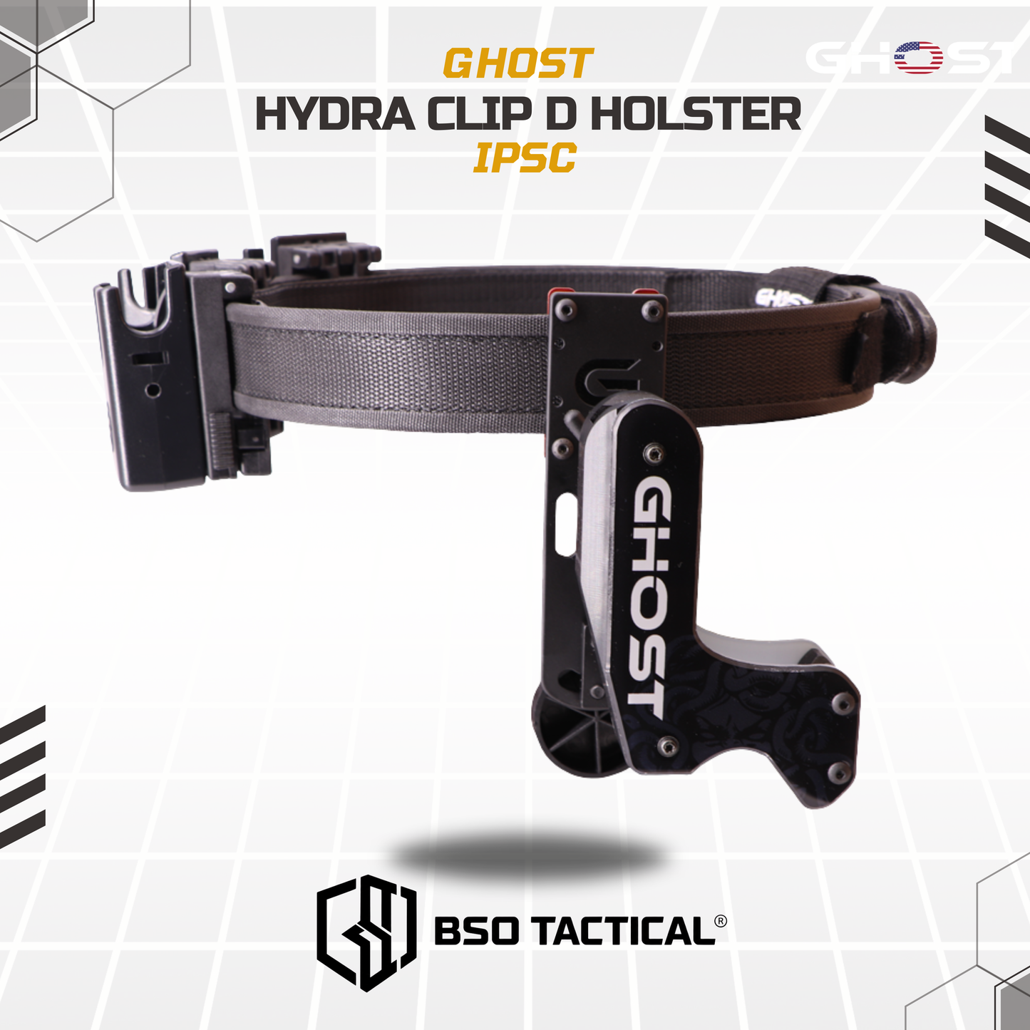 GHOST Hydra D Clip IPSC Right Hand Competition Holster - ORIGINAL