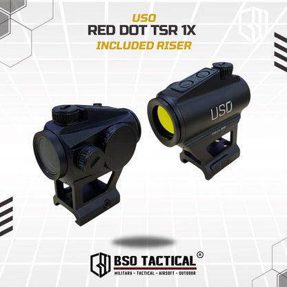 US Optics USO TSR 1X 5MOA Tactical Holosight Red Dot with Picatinny Mount