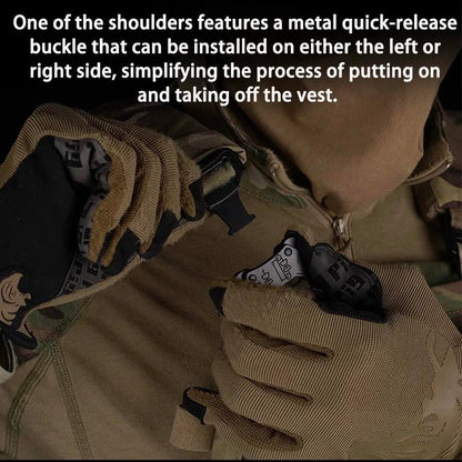 WoSport FCPC V5 Outdoor Tactical Vest with Triple Mag Pouch QD
