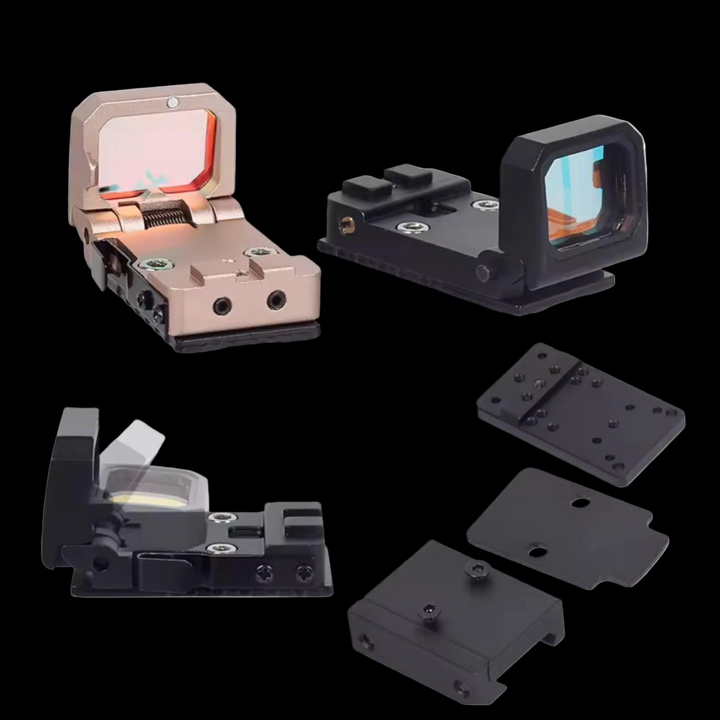 Vism Flip Red Dot Scope Sight RMR Holosight With Mount Picatinny Metal
