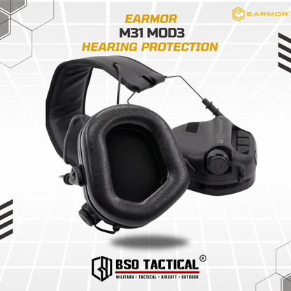 Earmor M31 Mod 3 Outdoor Safety Hearing Protection with AUX Input