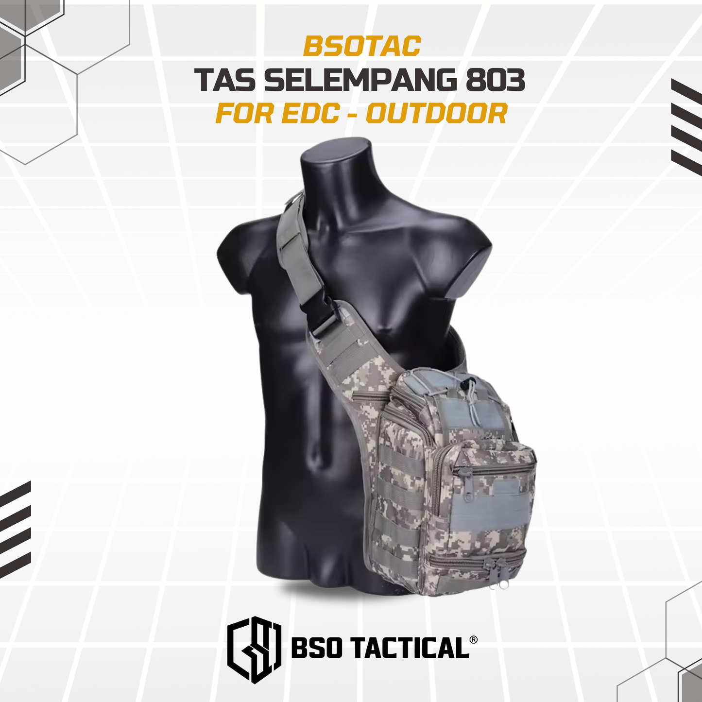 Tas Selempang Outdoor 803 EDC Bag Casual Daily Pack Multifungsi - TS803