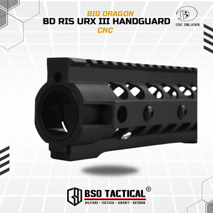 BD Tactical RIS URX III Style Handguard CNC for Airsoft