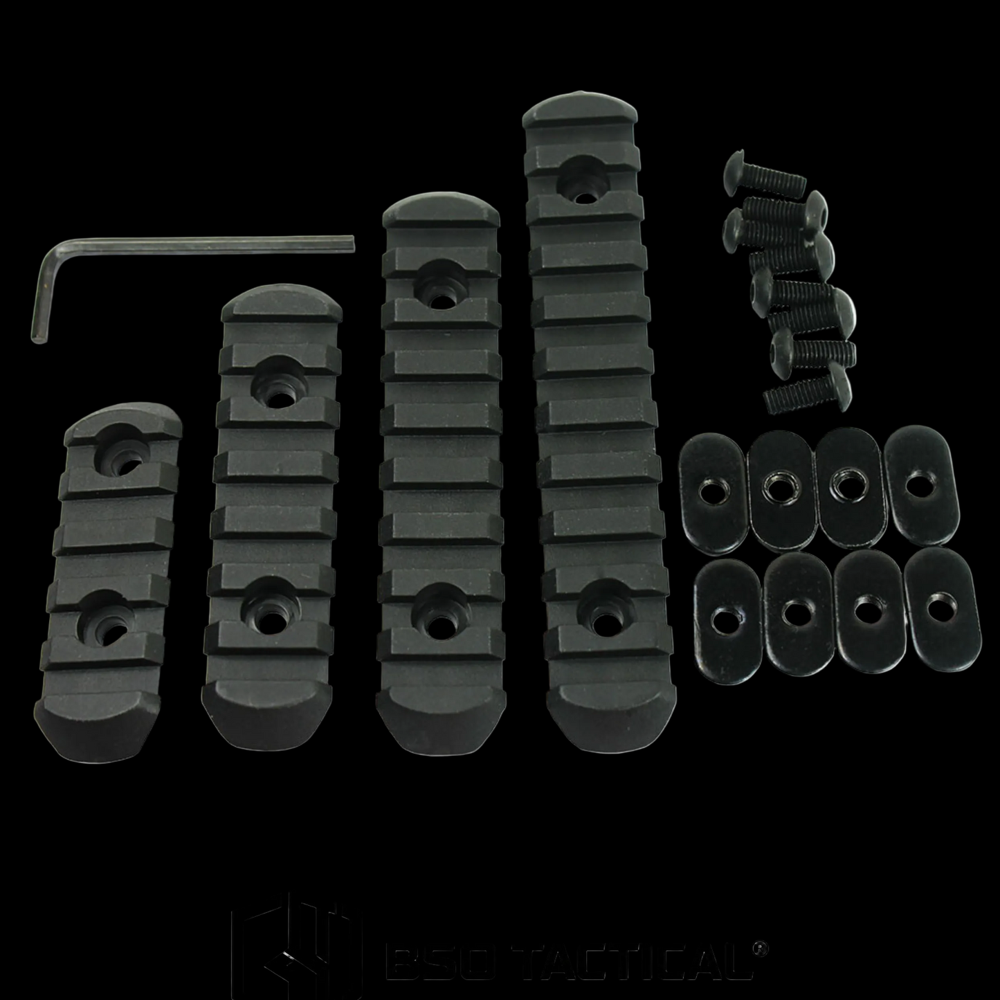 Rail Panel 4 Set for ME Handguard Polymer Picatinny for Laser Flashlight Grip