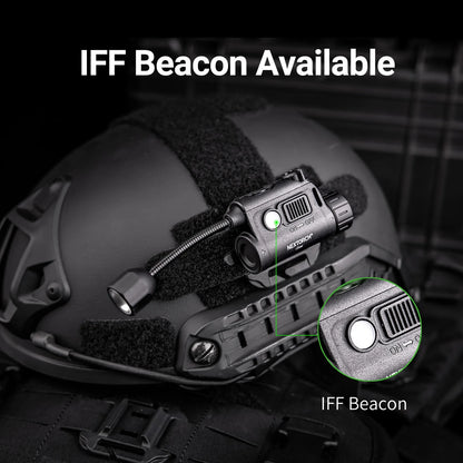 NEXTORCH Senter Helm rStar Multi-light Source Outdoor Helmet Light dengan Warna Putih Merah Hijau IR dan IFF Beacon