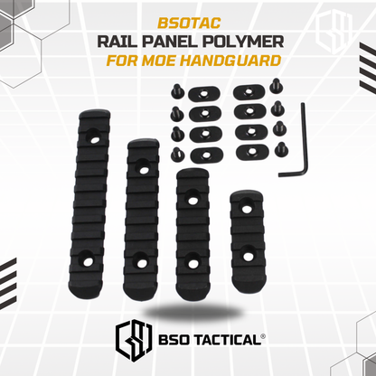 Rail Panel 4 Set for ME Handguard Polymer Picatinny for Laser Flashlight Grip