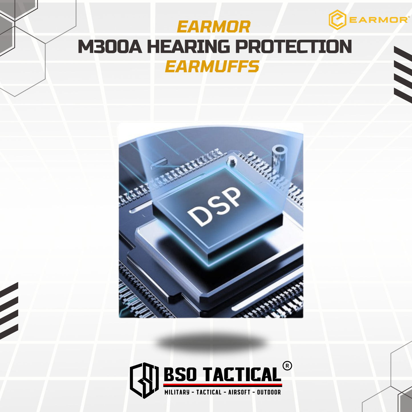 Earmor M300A Tactical Headset Hearing Protection Earmuff Earphone