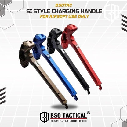 SI Style Latchless Charging Handle Metal CNC for WGG AEG M 4 AR 15