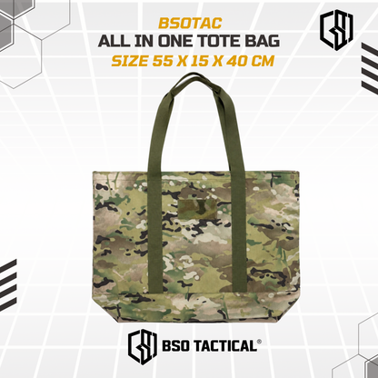 BSOTAC All in One Tote Bag EDC Outdoor Bag Multifungsi