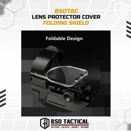 BSOTAC Lens Protector Cover Scope Bulletproof BB Folding Shield Holosight