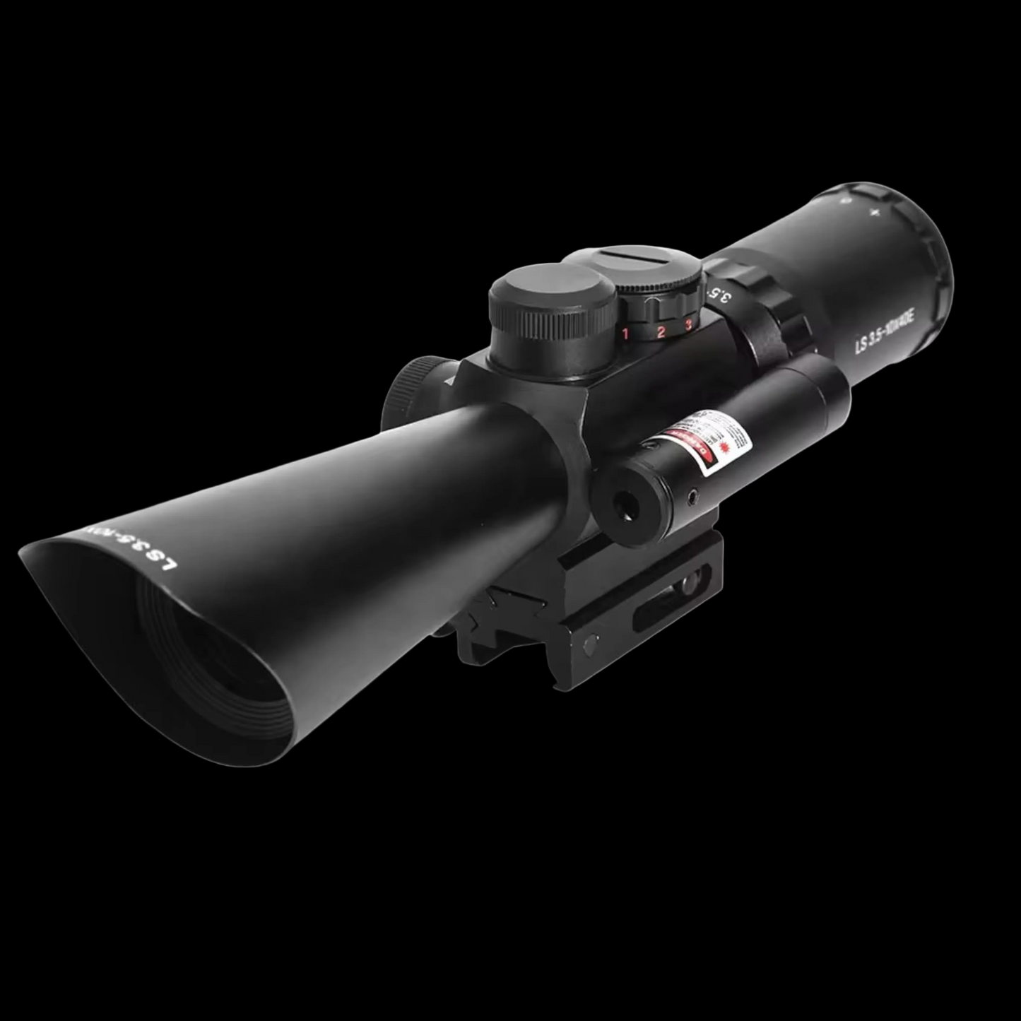 Scope M8 LS 3.5–10x40EG Red Laser Full Metal Picatinny Rail