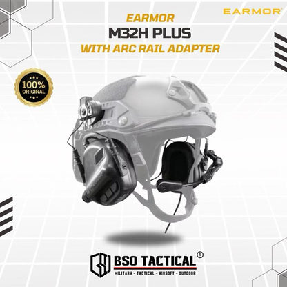 Earmor M32H Plus Headset ARC Rail Adapter Electronic Communication Hearing Protector ORIGINAL Earphone