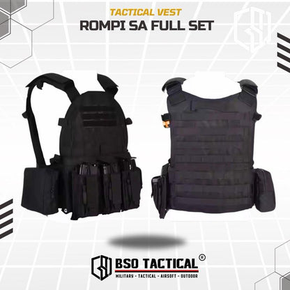 Rompi Outdoor Sport SA Vest Protection Body Armour Combat Full Set Outdoor